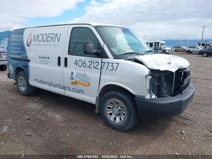 2013 CHEVROLET EXPRESS 1500 WORK VAN - 1GCSHAF42D1171687
