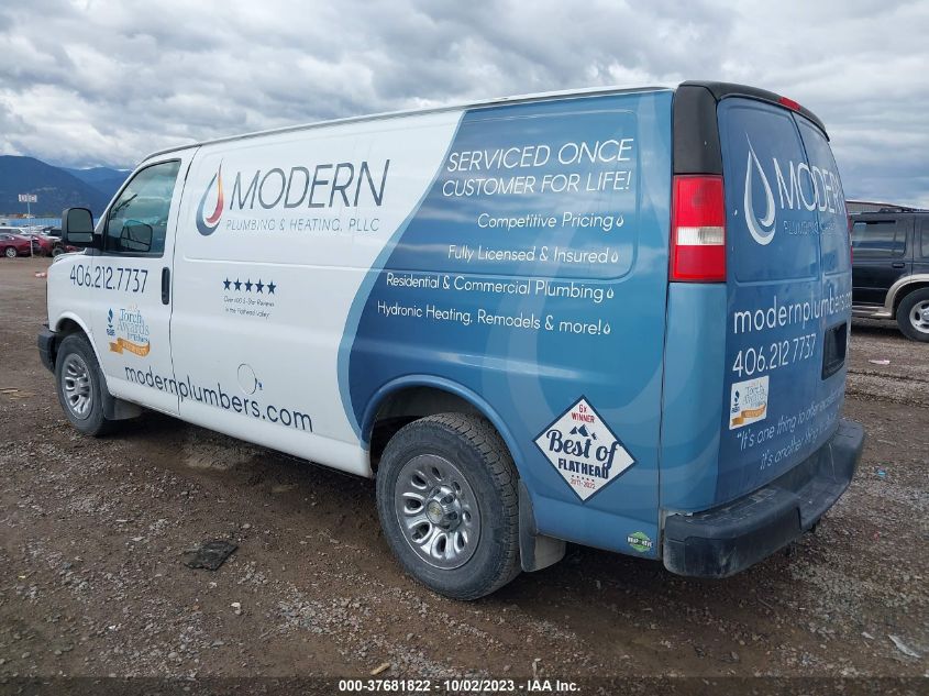 2013 CHEVROLET EXPRESS 1500 WORK VAN - 1GCSHAF42D1171687