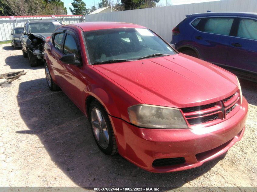 2013 DODGE AVENGER SE V6 - 1C3CDZAG5DN769561