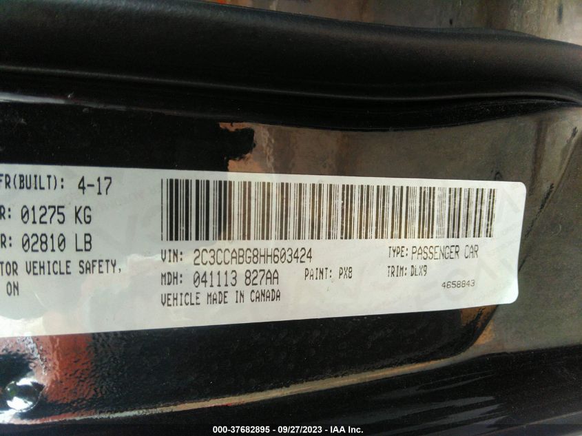 2017 CHRYSLER 300 300S - 2C3CCABG8HH603424