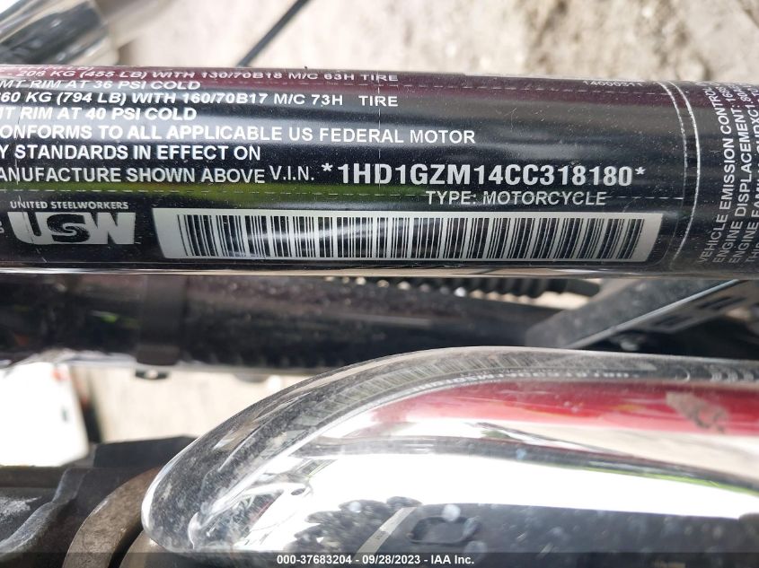 2012 HARLEY-DAVIDSON FLD SWITCHBACK 1HD1GZM14CC318180