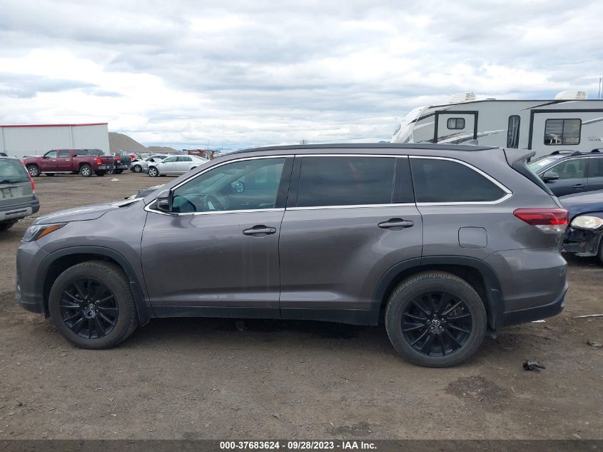 2019 TOYOTA HIGHLANDER SE/XLE - 5TDJZRFH4KS609779