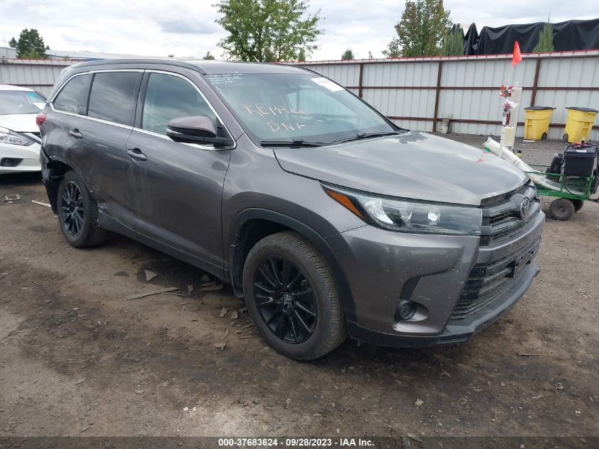 2019 TOYOTA HIGHLANDER SE/XLE - 5TDJZRFH4KS609779