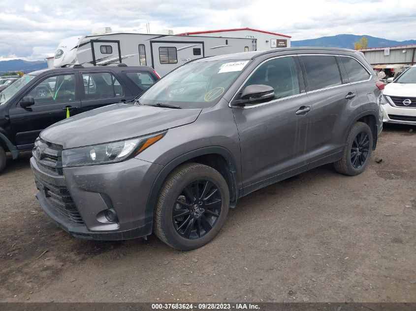 2019 TOYOTA HIGHLANDER SE/XLE - 5TDJZRFH4KS609779