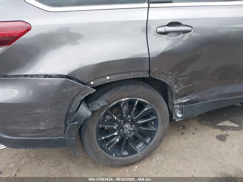 2019 TOYOTA HIGHLANDER SE/XLE - 5TDJZRFH4KS609779