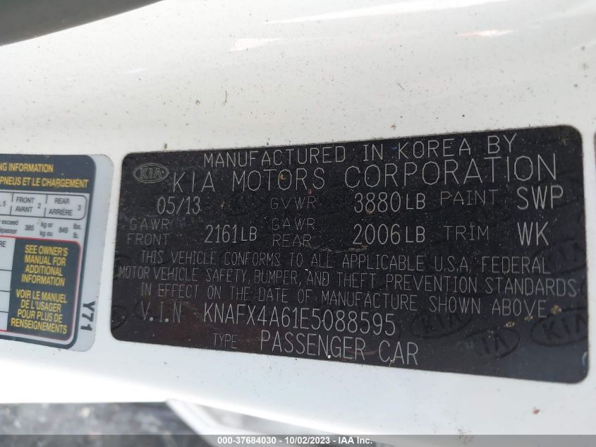 2014 KIA FORTE LX - KNAFX4A61E5088595