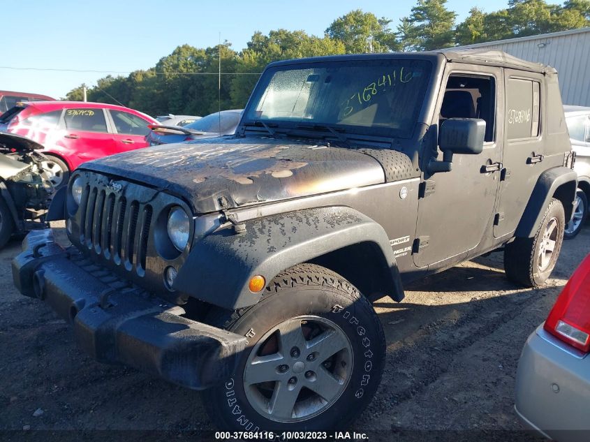2014 JEEP WRANGLER UNLIMITED SPORT - 1C4BJWDG7EL298942