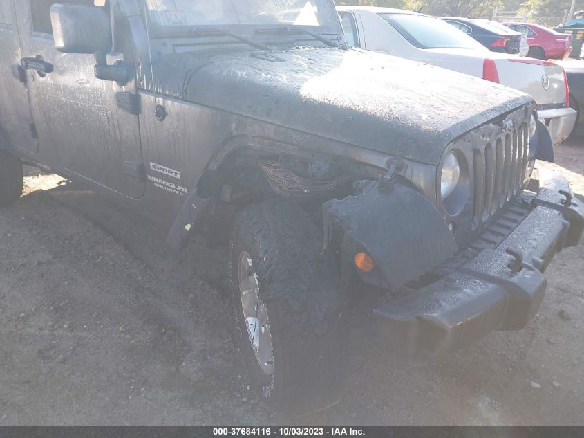 2014 JEEP WRANGLER UNLIMITED SPORT - 1C4BJWDG7EL298942