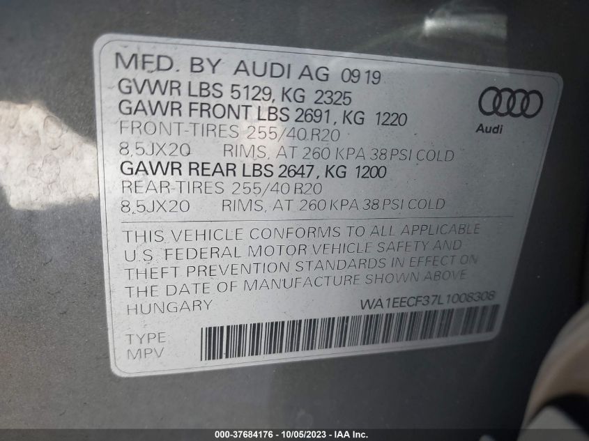 WA1EECF37L1008308 Audi Q3 PREMIUM PLUS S-LINE 9