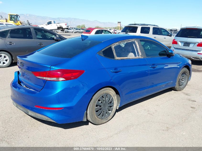 2017 HYUNDAI ELANTRA SE - KMHD74LF9HU408369