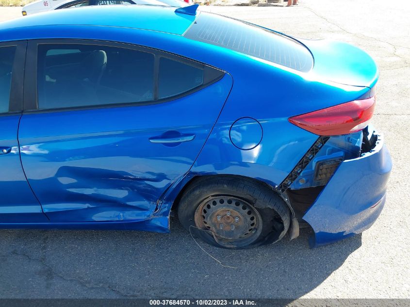 2017 HYUNDAI ELANTRA SE - KMHD74LF9HU408369