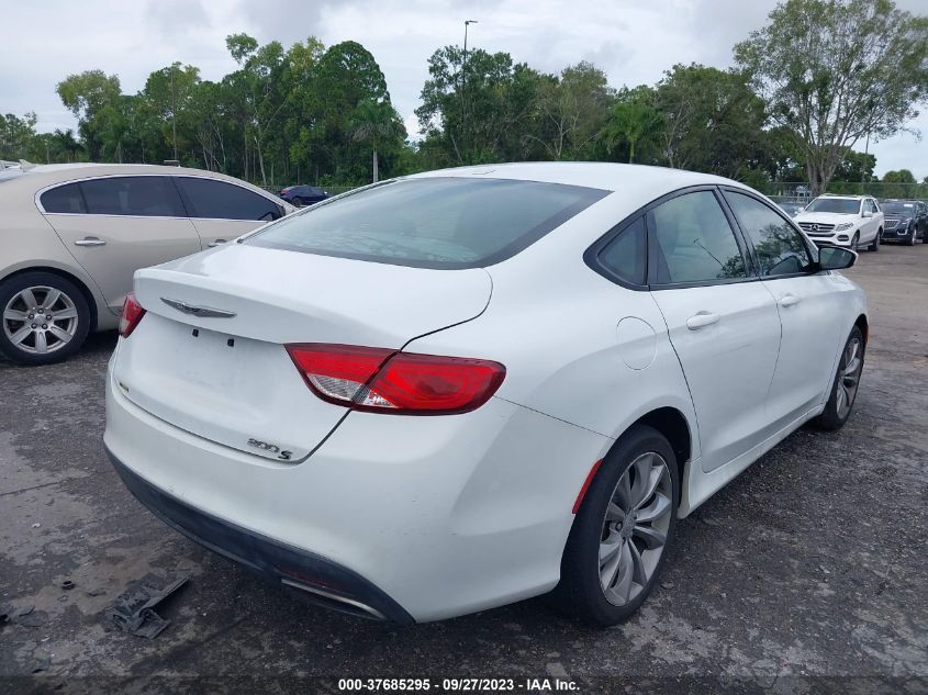 2015 CHRYSLER 200 S - 1C3CCCBB4FN733088
