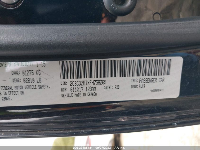 2015 DODGE CHALLENGER R/T PLUS - 2C3CDZBTXFH758269