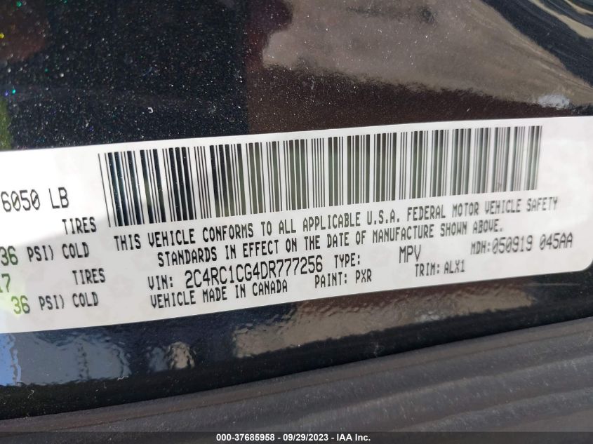 2013 CHRYSLER TOWN & COUNTRY TOURING L - 2C4RC1CG4DR777256