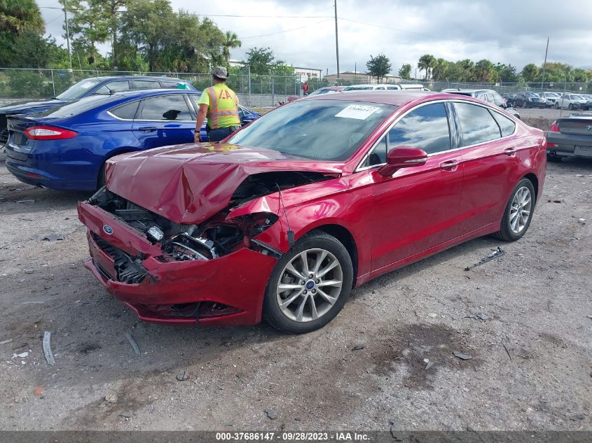 2017 FORD FUSION SE - 3FA6P0HD8HR193576