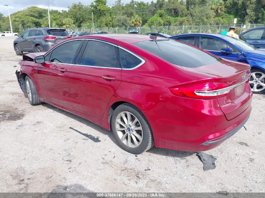 2017 FORD FUSION SE - 3FA6P0HD8HR193576