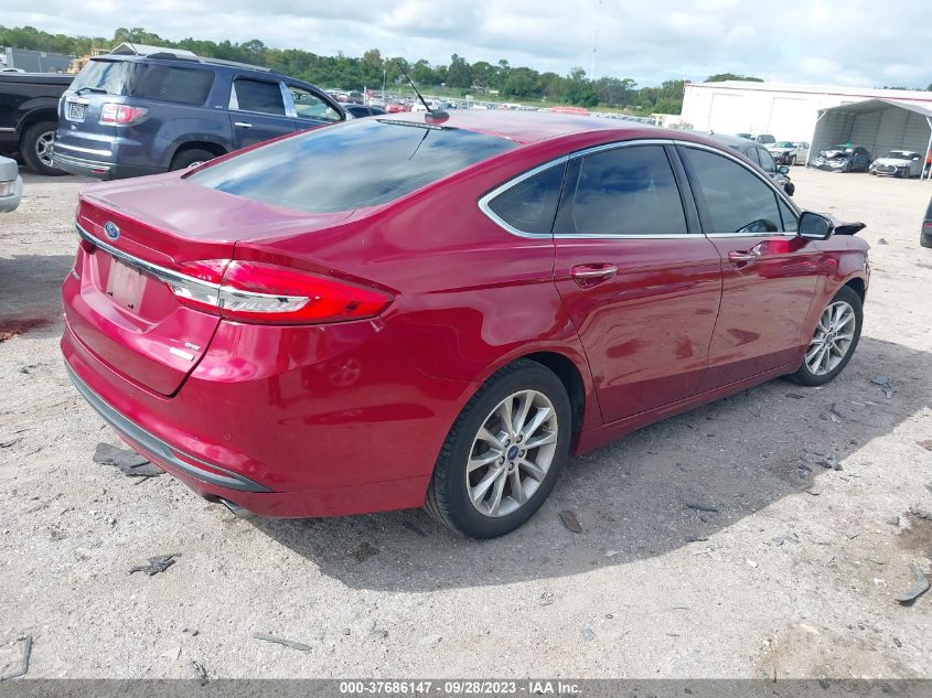 2017 FORD FUSION SE - 3FA6P0HD8HR193576