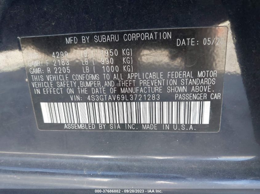 2020 SUBARU IMPREZA PREMIUM - 4S3GTAV69L3721283