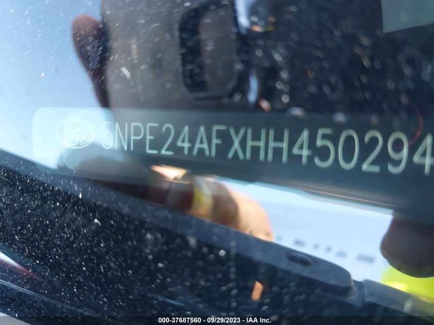 2017 HYUNDAI SONATA SE - 5NPE24AFXHH450294