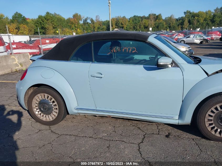 2014 VOLKSWAGEN BEETLE CONVERTIBLE 2.5L 3VW5P7ATXEM803189