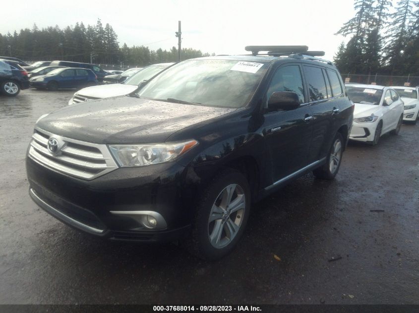 2013 TOYOTA HIGHLANDER LIMITED - 5TDDK3EH3DS255594