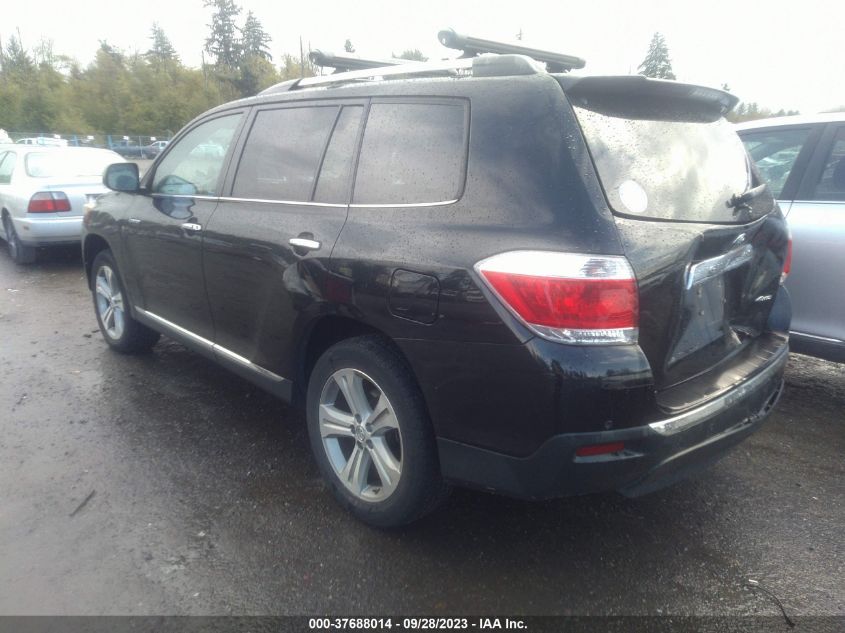 2013 TOYOTA HIGHLANDER LIMITED - 5TDDK3EH3DS255594