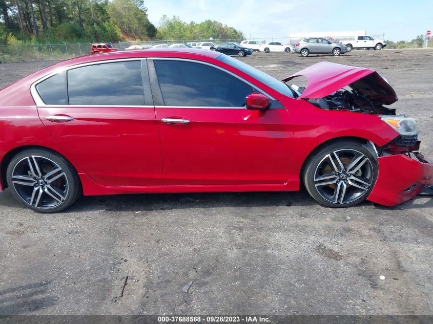 2017 HONDA ACCORD SEDAN SPORT SE - 1HGCR2F19HA127058