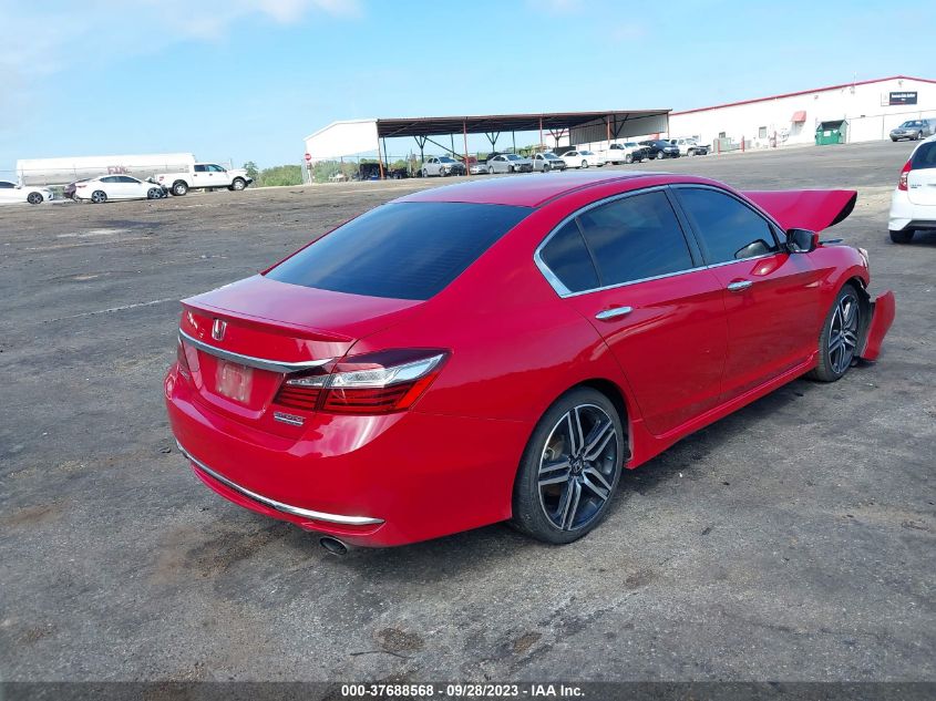 2017 HONDA ACCORD SEDAN SPORT SE - 1HGCR2F19HA127058