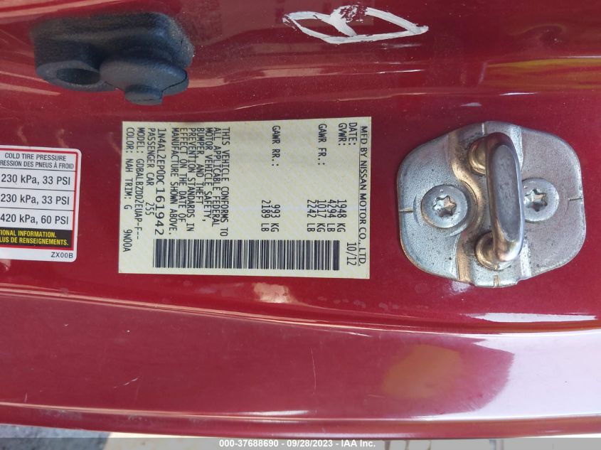 2013 NISSAN ALTIMA 2.5 S - 1N4AL2EP0DC161942
