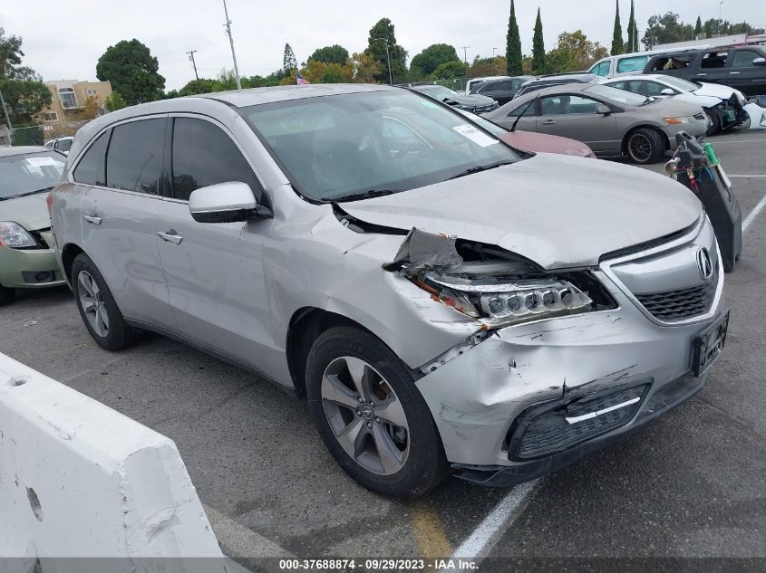 2014 ACURA MDX - 5FRYD3H22EB004105