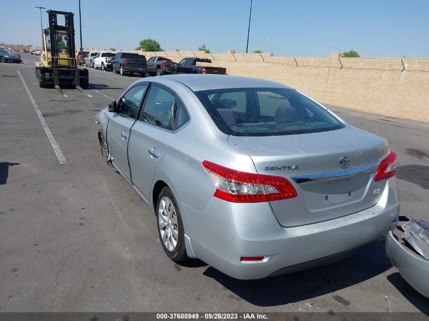 2015 NISSAN SENTRA S - 3N1AB7AP0FY290504