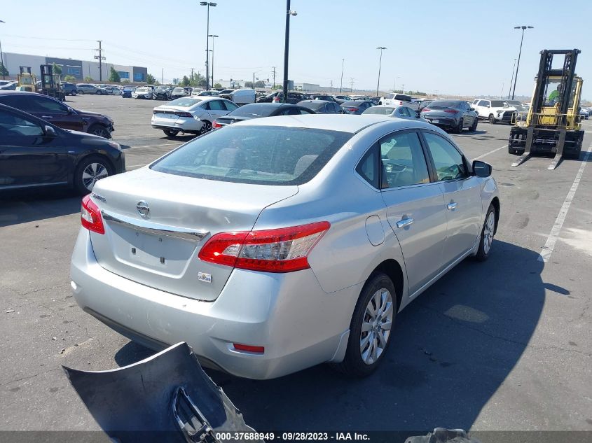 2015 NISSAN SENTRA S - 3N1AB7AP0FY290504