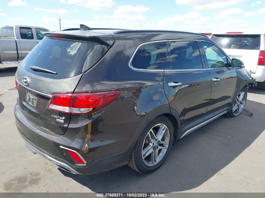 2017 HYUNDAI SANTA FE LIMITED ULTIMATE - KM8SR4HFXHU170901