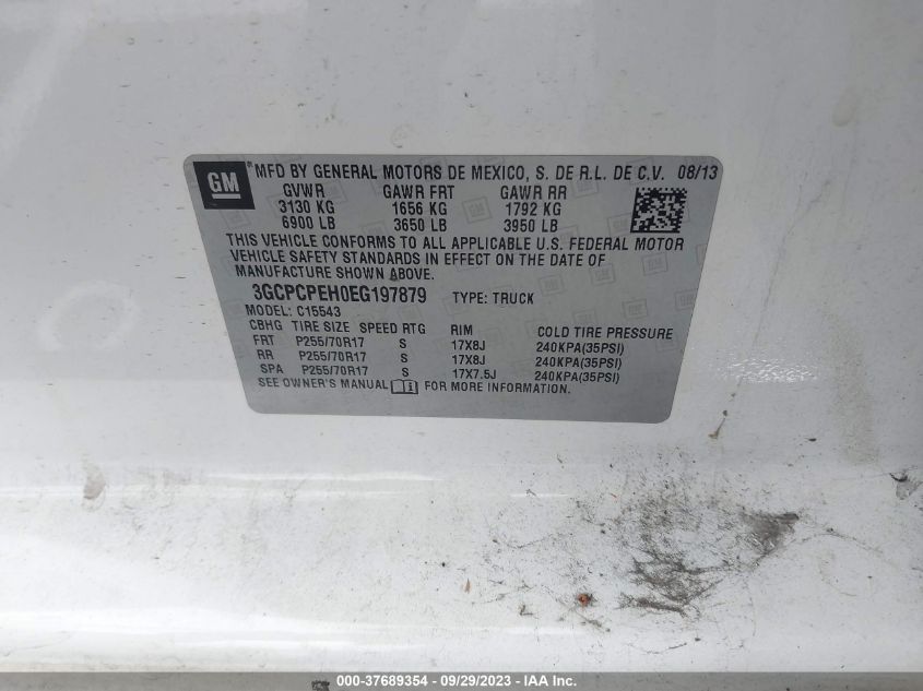 2014 CHEVROLET SILVERADO 1500 WORK TRUCK - 3GCPCPEH0EG197879