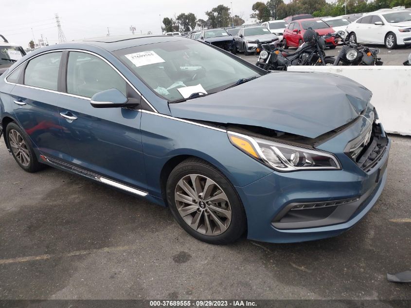 2016 HYUNDAI SONATA 2.4L SPORT - 5NPE34AFXGH360266