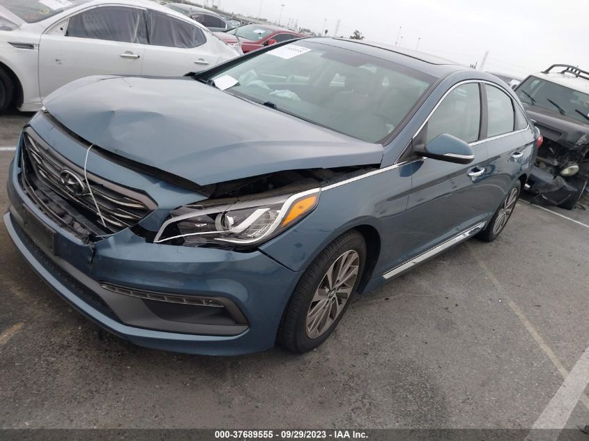 2016 HYUNDAI SONATA 2.4L SPORT - 5NPE34AFXGH360266