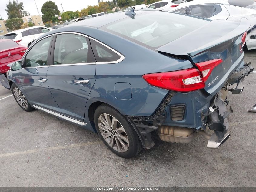 2016 HYUNDAI SONATA 2.4L SPORT - 5NPE34AFXGH360266