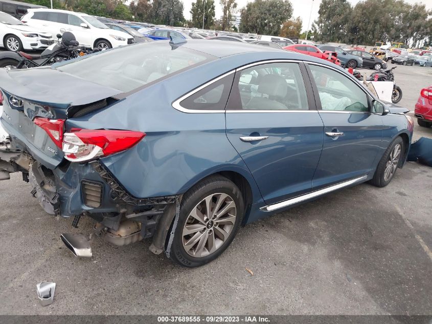 2016 HYUNDAI SONATA 2.4L SPORT - 5NPE34AFXGH360266