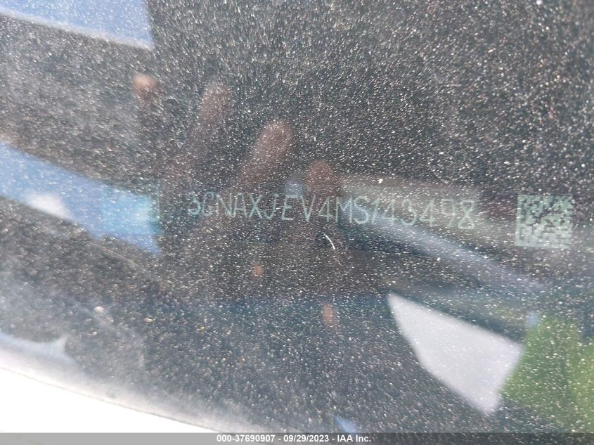 2021 CHEVROLET EQUINOX LT - 3GNAXJEV4MS143498