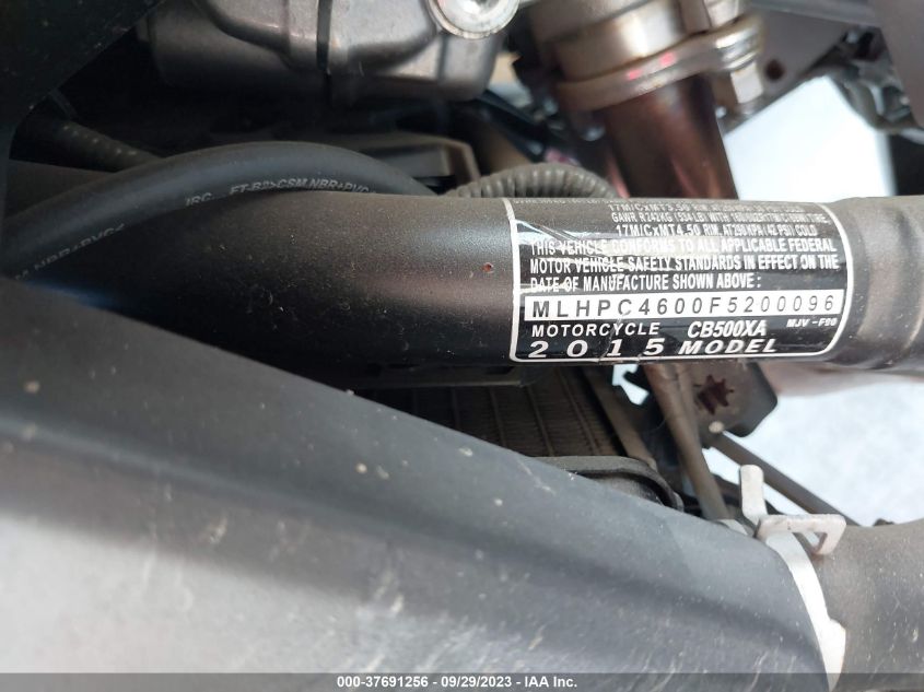2015 HONDA CB500 XA - ABS MLHPC4600F5200096