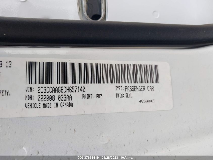 2013 CHRYSLER 300 - 2C3CCAAG6DH657140