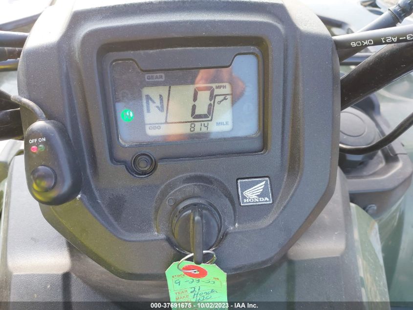 2021 HONDA TRX420 FM 1HFTE40K3M4705936