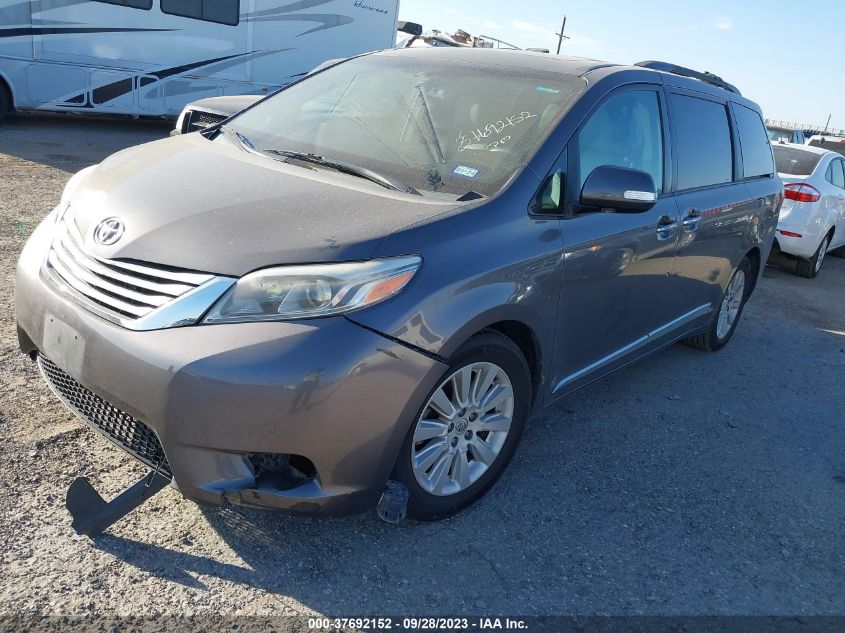 2015 TOYOTA SIENNA XLE/XLE AAS/LTD - 5TDYK3DC1FS662386
