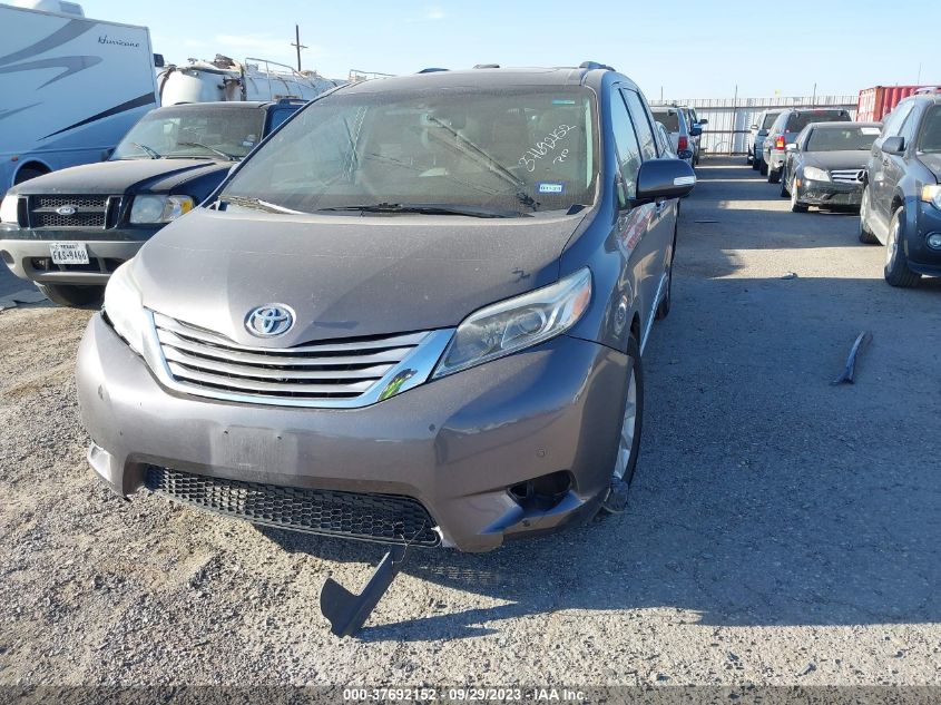 2015 TOYOTA SIENNA XLE/XLE AAS/LTD - 5TDYK3DC1FS662386