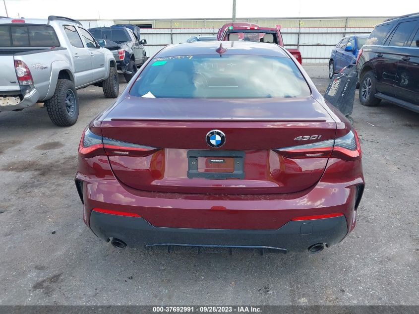 2022 BMW 430I WBA53AP04NCK70571