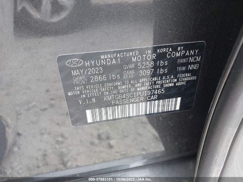 2023 GENESIS G80 2.5T KMTGB4SC1PU197465
