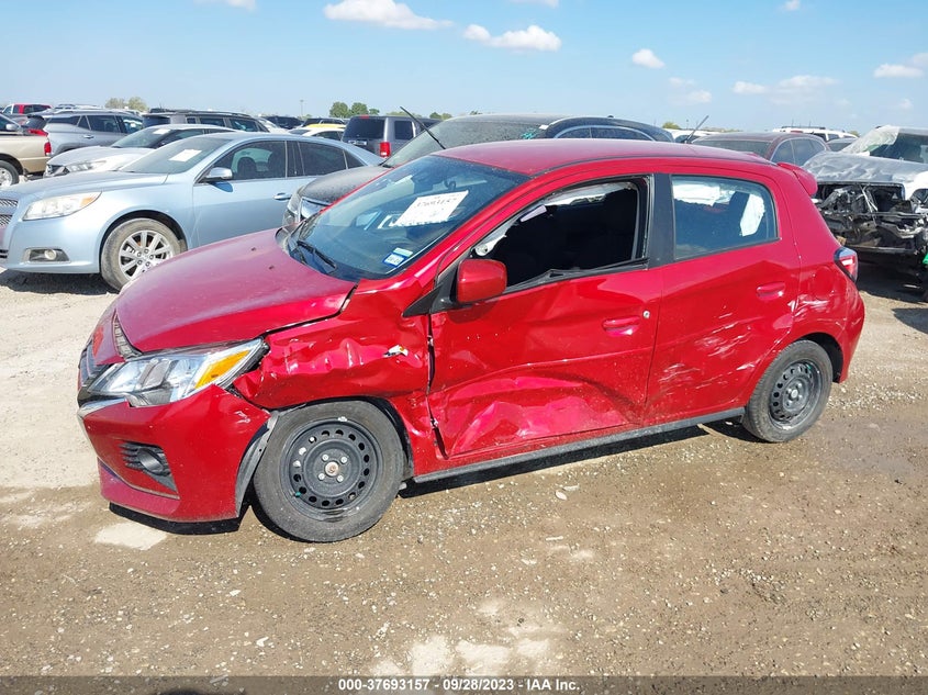 VIN ML32AUHJ5NH008830 2022 MITSUBISHI MIRAGE ES/LE