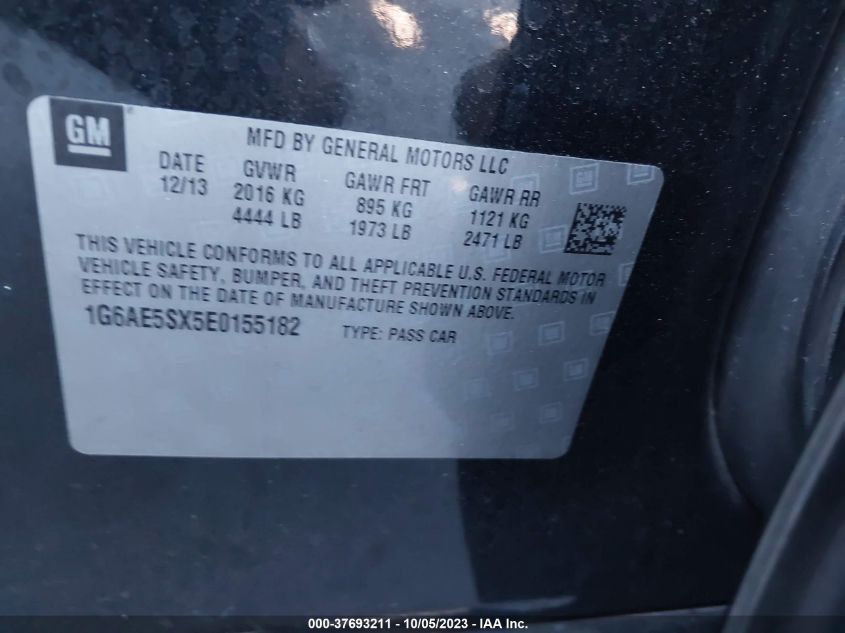 2014 CADILLAC ATS PREMIUM RWD - 1G6AE5SX5E0155182