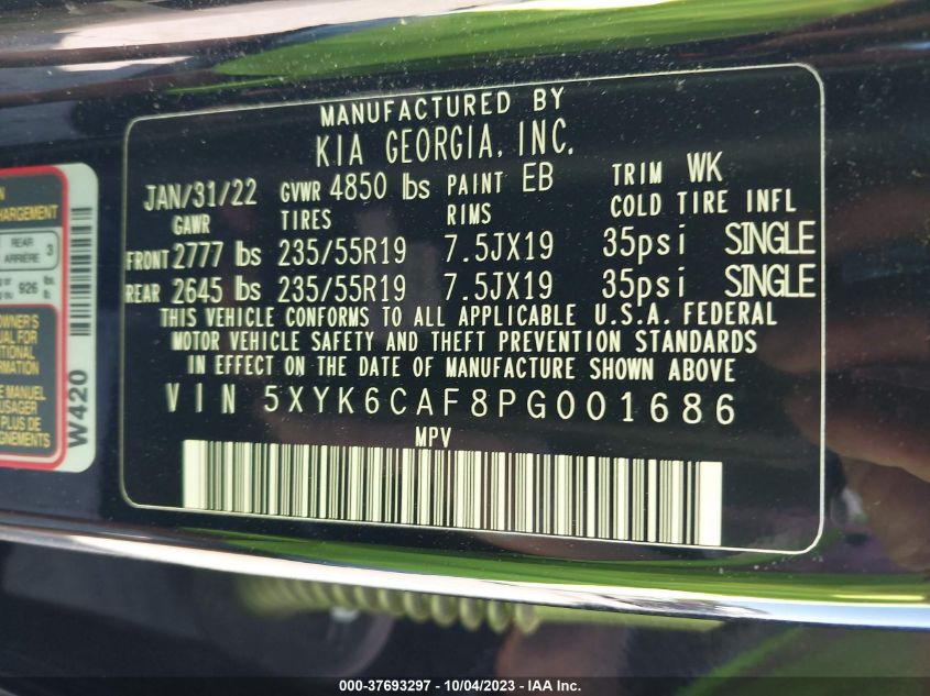 2023 KIA SPORTAGE X LINE - 5XYK6CAF8PG001686