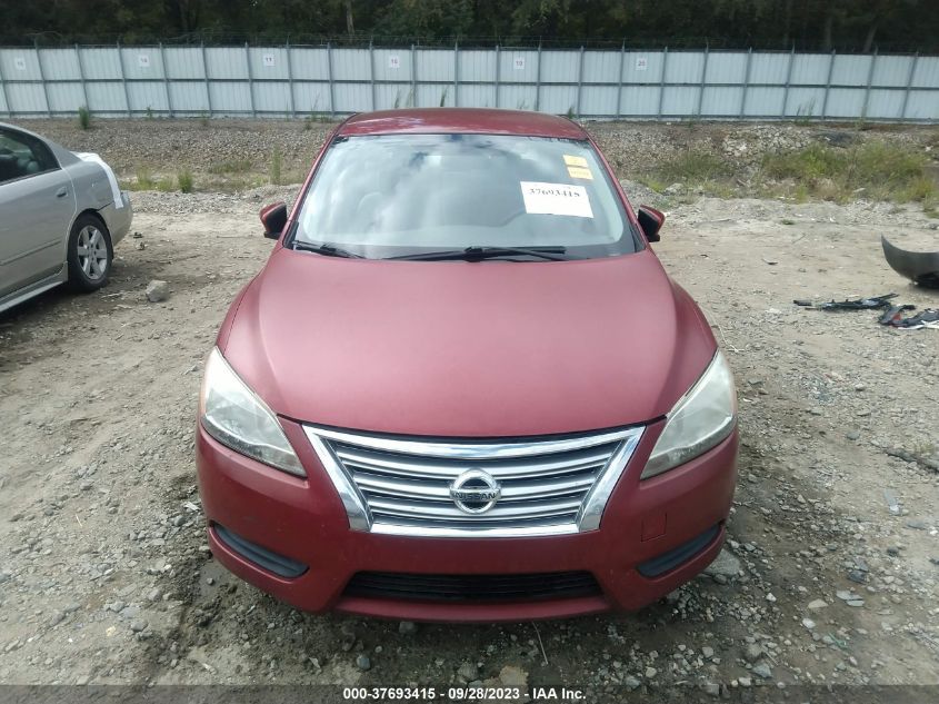 2014 NISSAN SENTRA S - 3N1AB7AP5EL678341